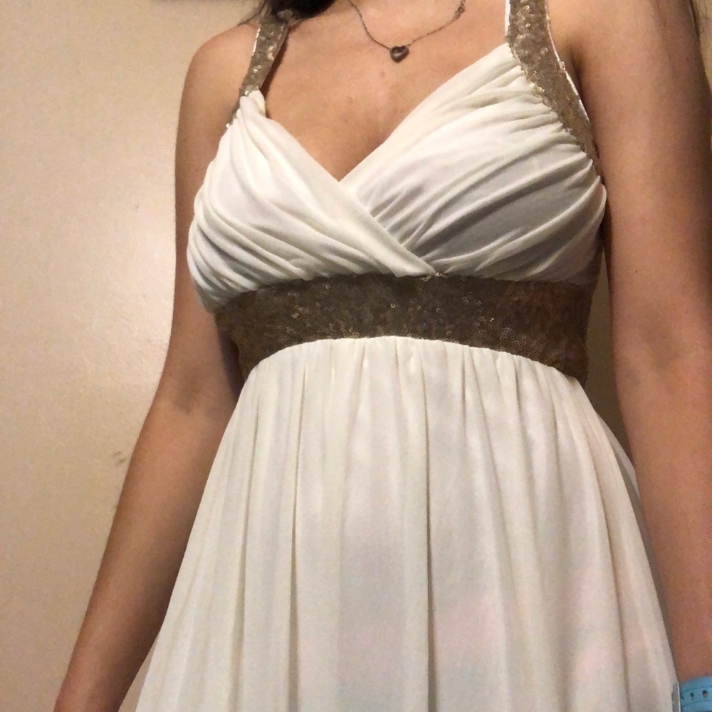 White formal dress